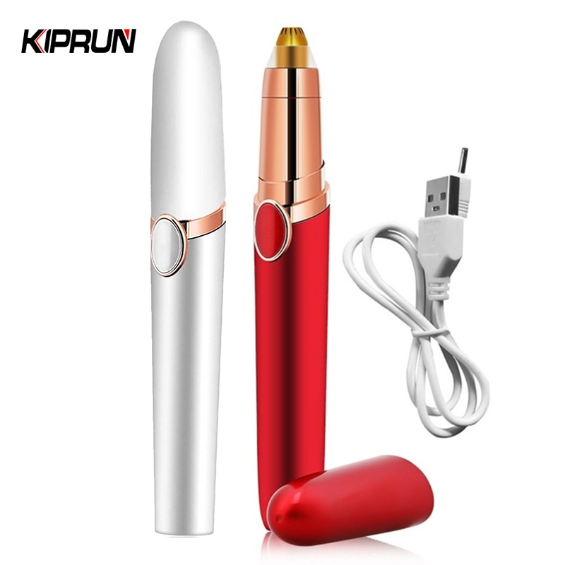 KIPRUN Electric Eyebrow Trimmer Makeup Painless Eye Brow Epilator Mini ...