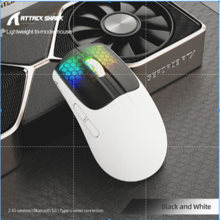 Mice Attack Shark X3 Wireless Bluetooth Mouse 2.4GType C Tri Mode