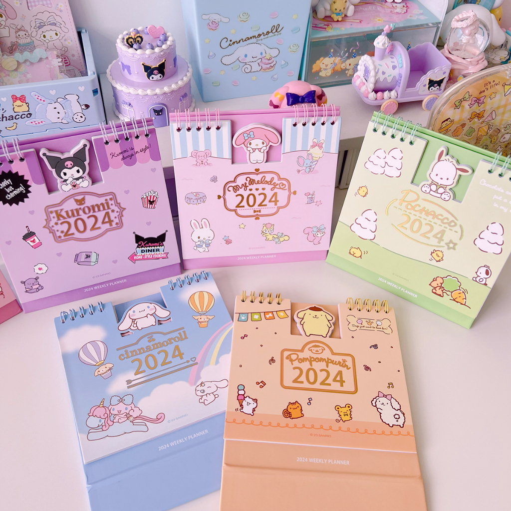 Sanrio 2024 Desk Calendar Mini Calendar desktop decoration cute ...