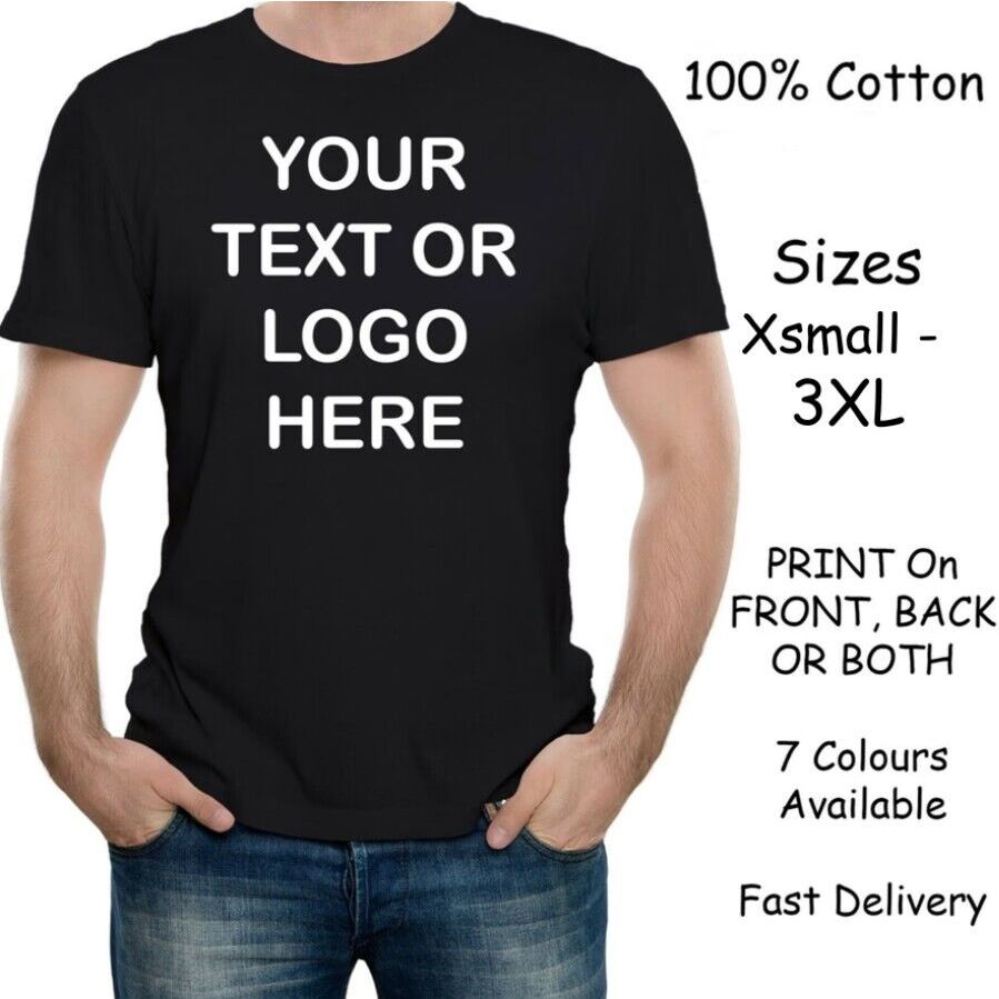 Personalised Custom Photo Printed Men's T-Shirt - Soft Style, Great For Stag Dos & Gifts