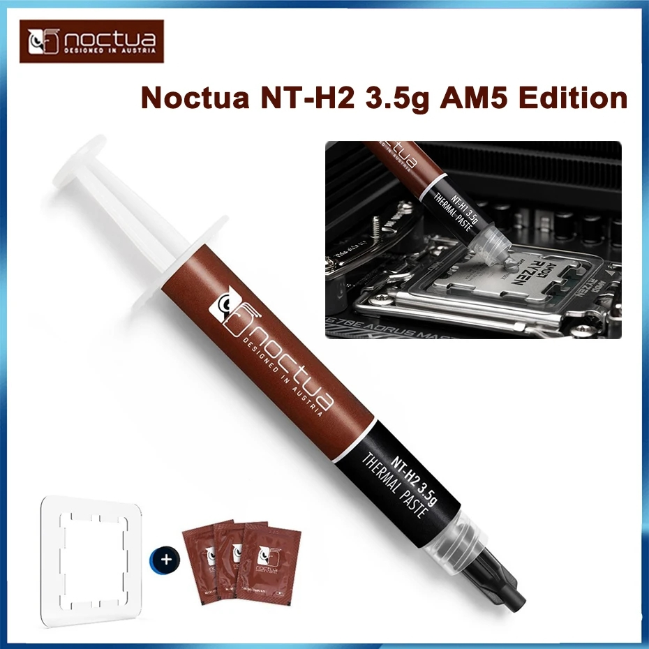 Noctua NT-H1/NT-H2 3.5g AM5 Edition Thermal Conductive Grease Notebook ...