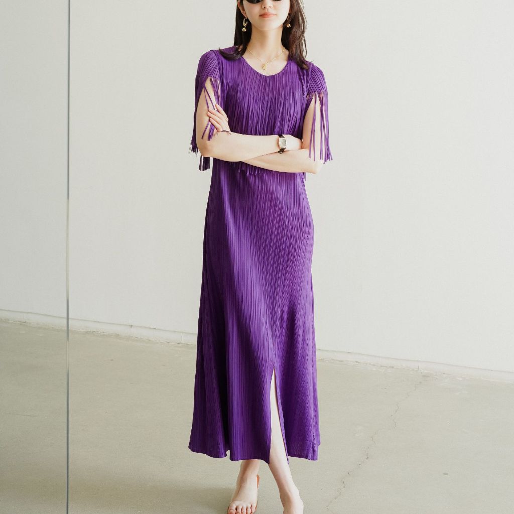 Miyake Pleated HighQuality Dress 2024 Summer New Style HighEnd