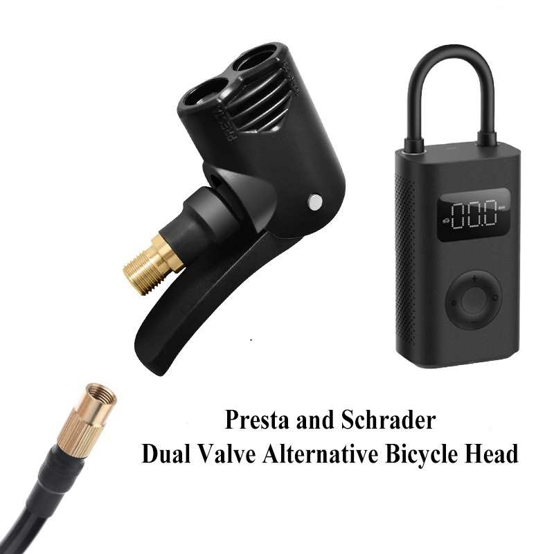 Double Valve Alternative Bicycle Pump Head Suitable for High Pressure