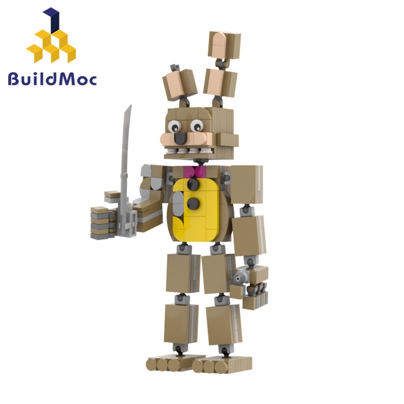 Buildmoc Five Nights at Freddy's model Springtrap Building Blocks ...