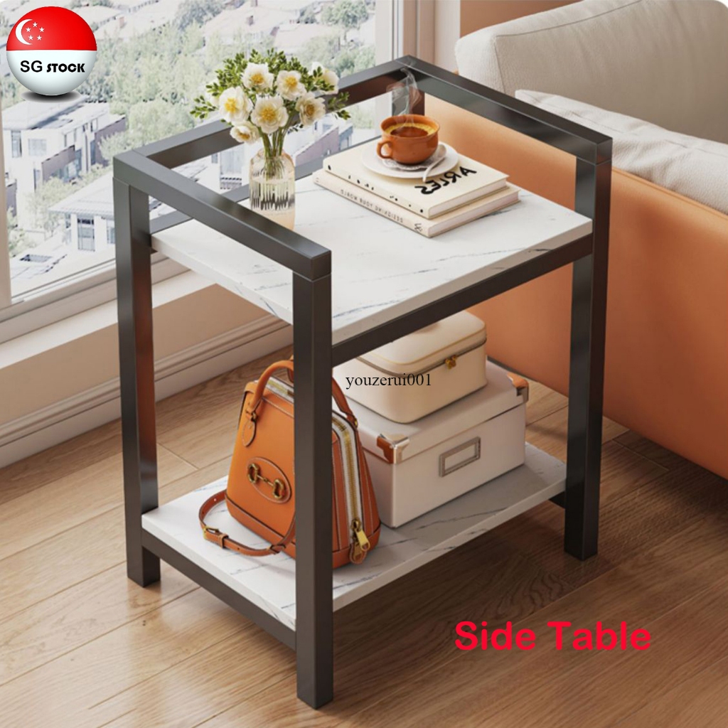 [SG STOCK] Coffee Table Round Bedroom Side Table Small with Storage and ...