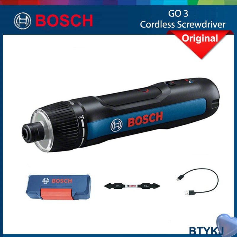 New Bosch Go3 Cordless Screwdriver Go 3 Mini Electrical Screwdriver 3.6V Rechargeable Power Drill