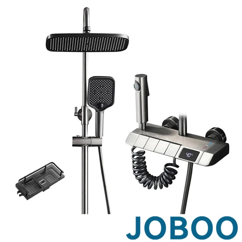 Shower Set Copper Faucet Bathroom Hot and Cold Shower Head Piano Shower