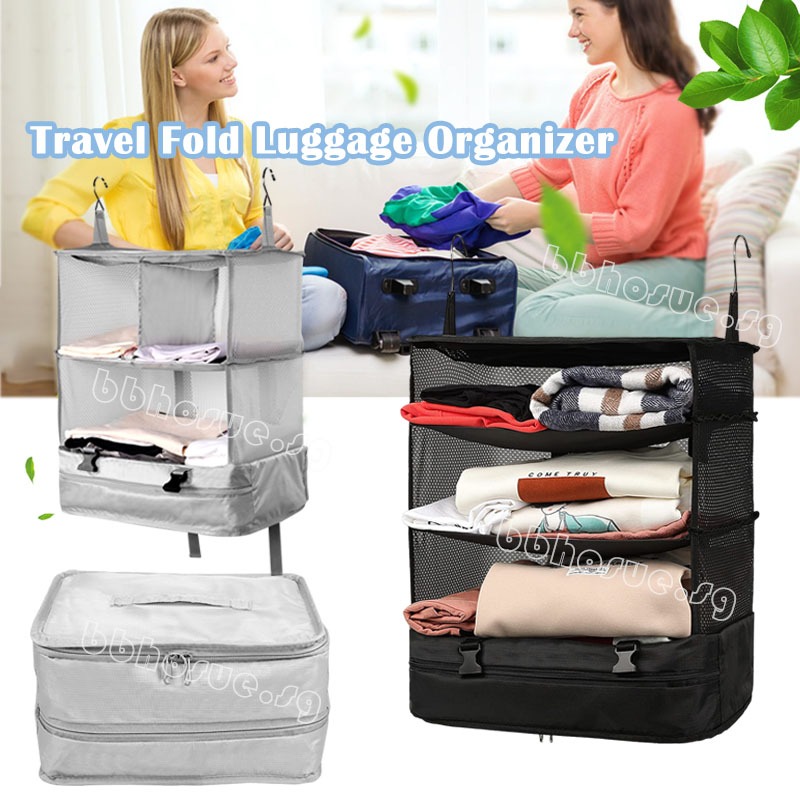 Travel Luggage Organizer Portable Travel Shelves Bag Suitcase