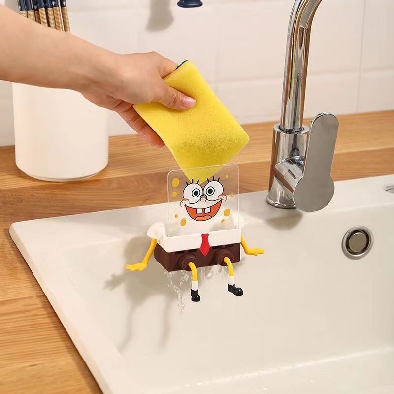 Spongebob Drain rack Dishwashing sponge drain rack Dishwashing pot rack ...
