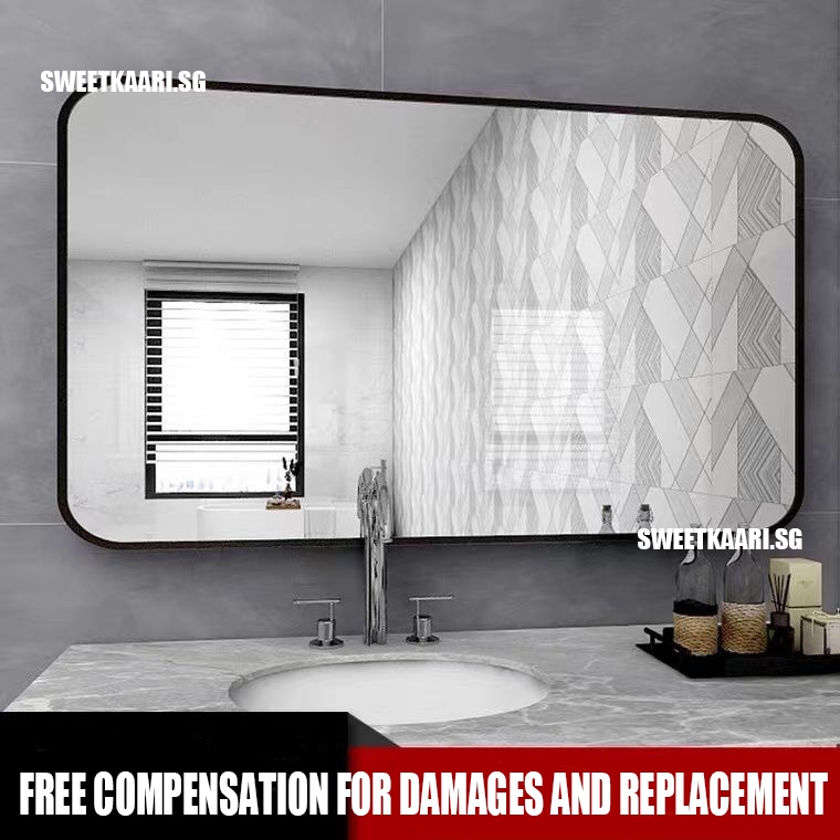 Customizable size Netizen Makeup Mirror With No Punching, Wall Mounted