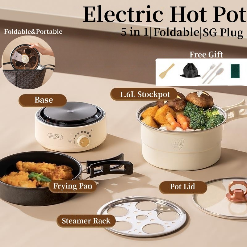 Foldable electric hot online pot cooker