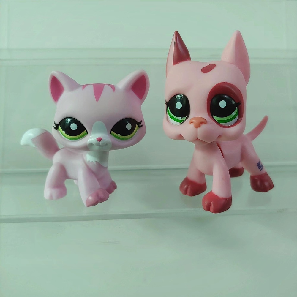 Lps pink and white cat best sale