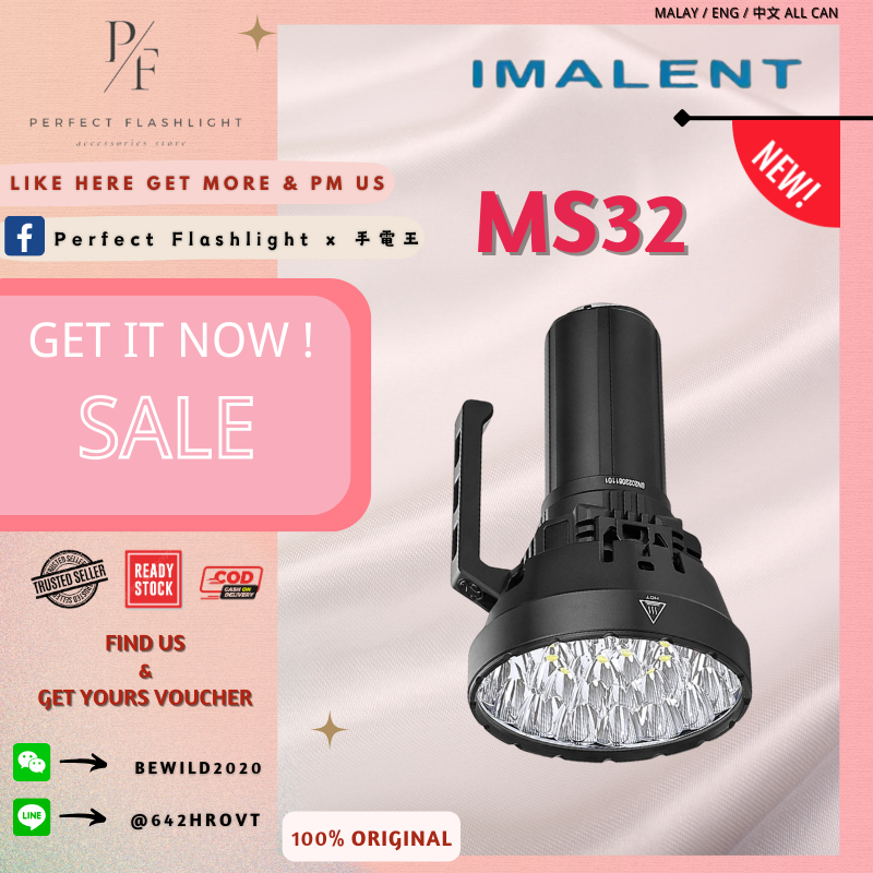 Perfect Flashlight IMALENT MS32 Brightest Flashlight | Shopee Singapore