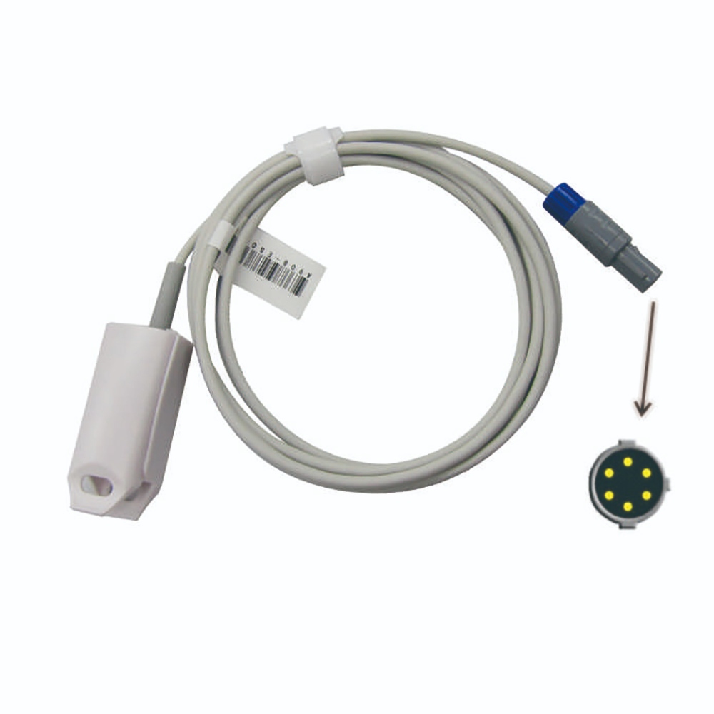 Compatible with Zondan 6 Pin Single Type of Monitor Spo2 Probe Sensor