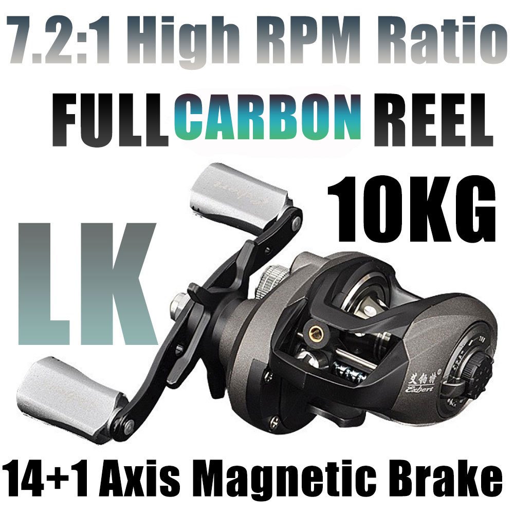 High Speed 6 3 1 Gear Ratio Baitcasting Fishing Reel with Line Counter
