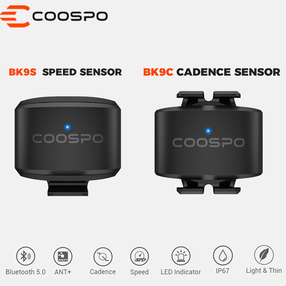 moofit CS9 Capteur de cadence/vitesse pour le cyclisme, Bluetooth/ANT , capteur de cadence ou de