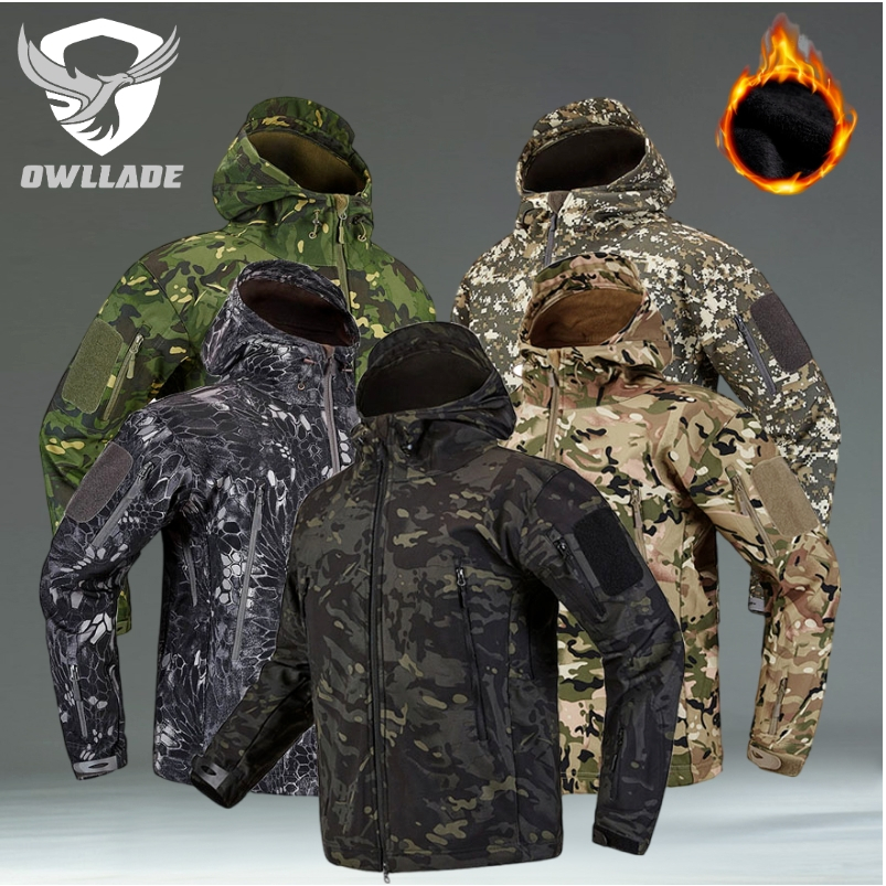 Mens camouflage deals waterproof jacket