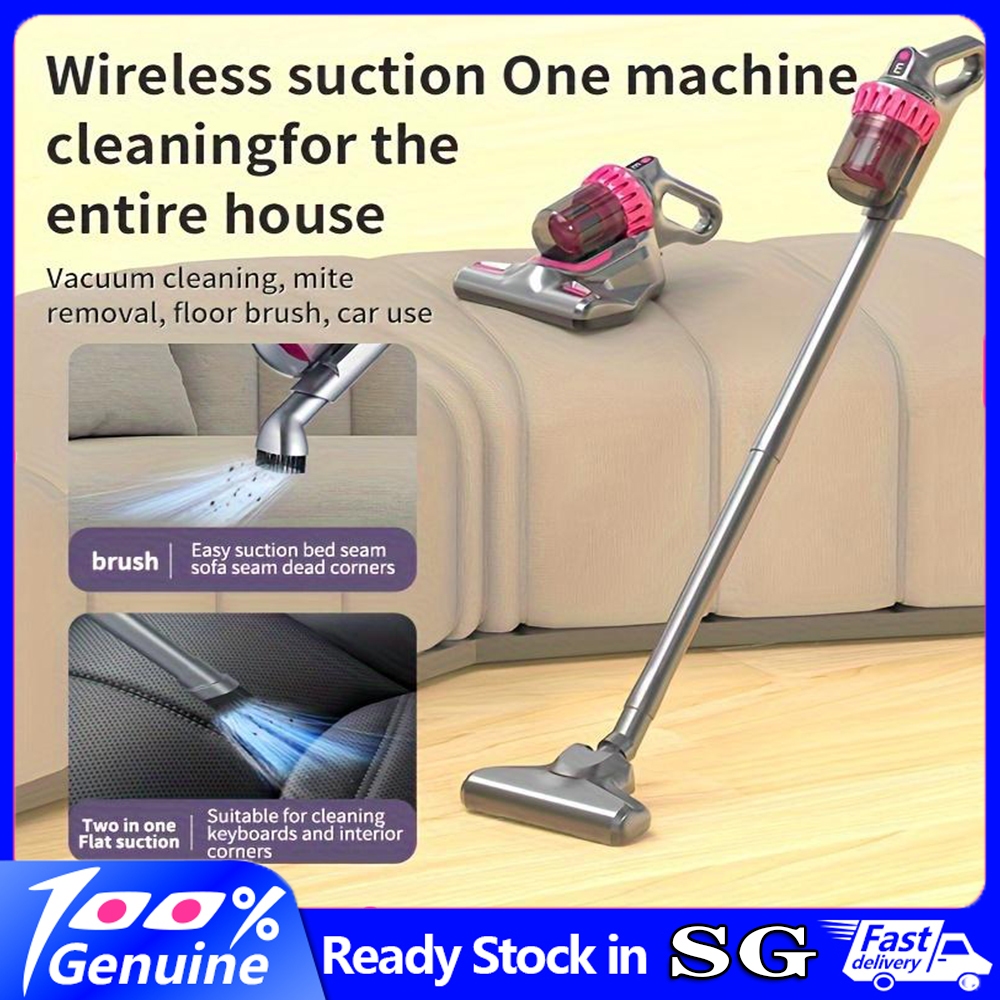 【SG Stock】4 in 1 Cordless Dust Mite Vacuum Powerful Suction Bed Vacuum