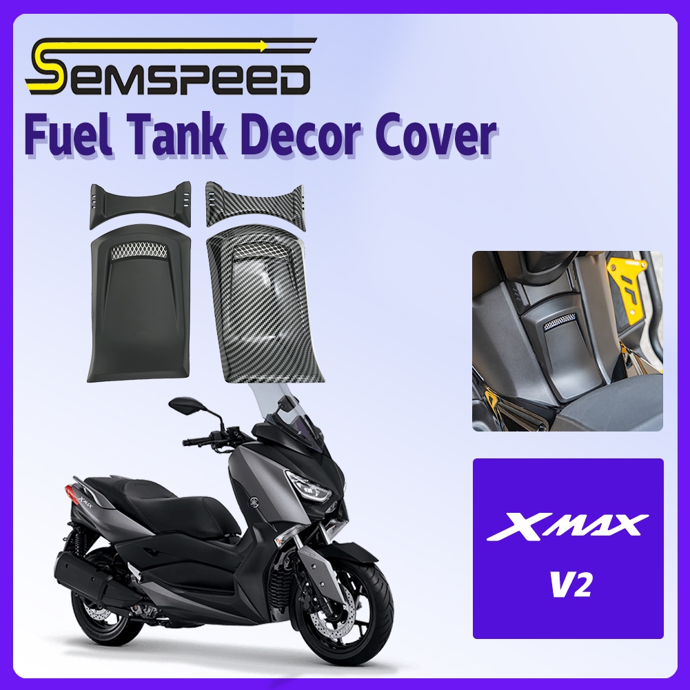 【SEMSPEED】For YAMAHA XMAX v2 20232024 Motorcycle Fuel Tank Decor Cover