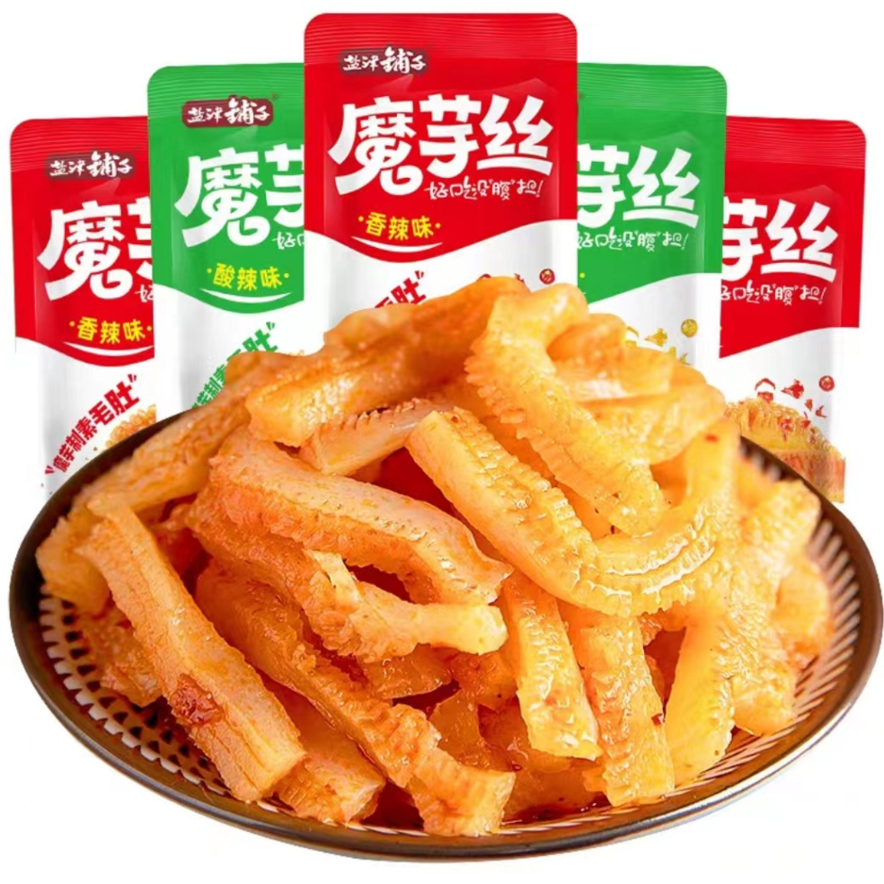 【盐津铺子, 18g】魔芋爽 Mo Yu Shuang Konjac Shuang Spicy Snacks Vegetarian ...