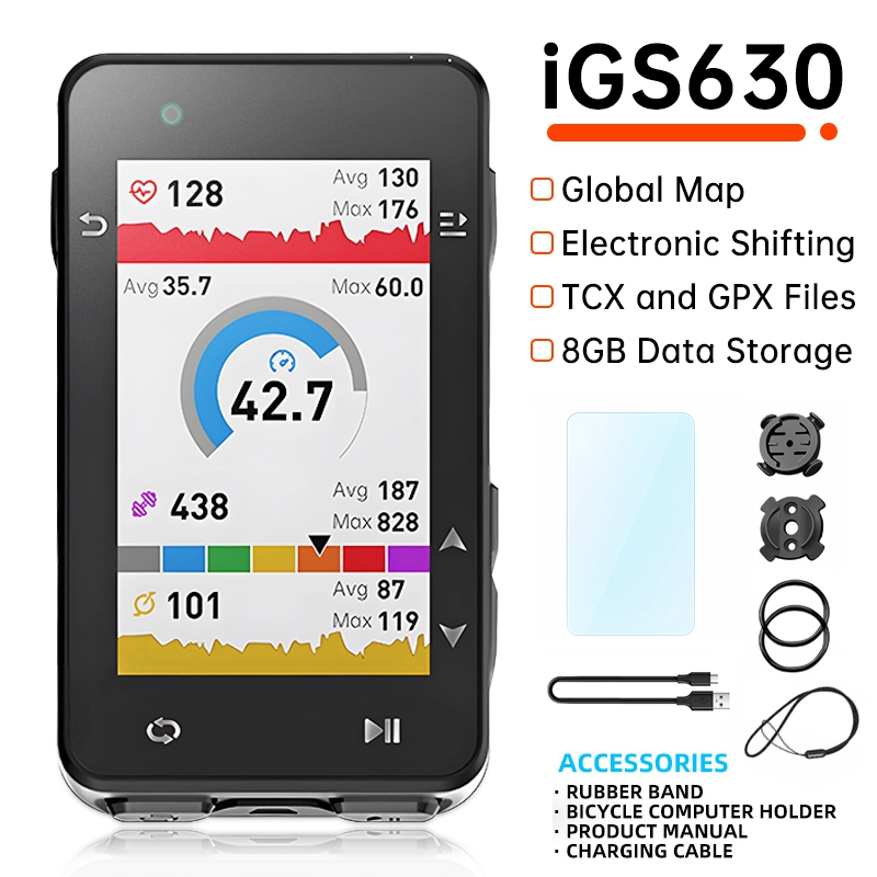 iGPSPORT iGS630 Bike Computer Global Offline Map GPS Cycling