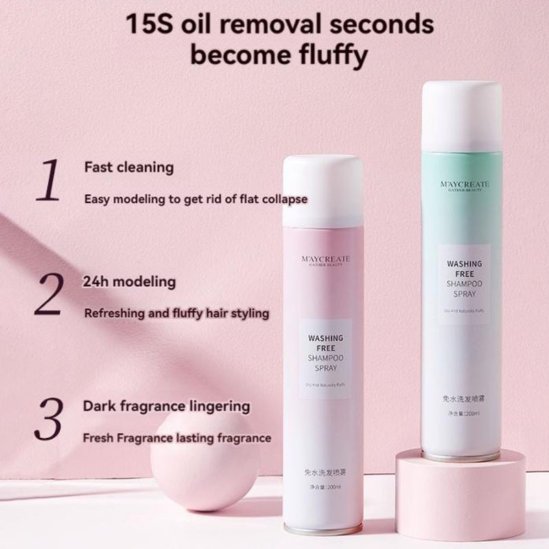 SG Spot goods Maycreate Dry Shampoo 200ml /Oil Free Fluffy Hair Spray