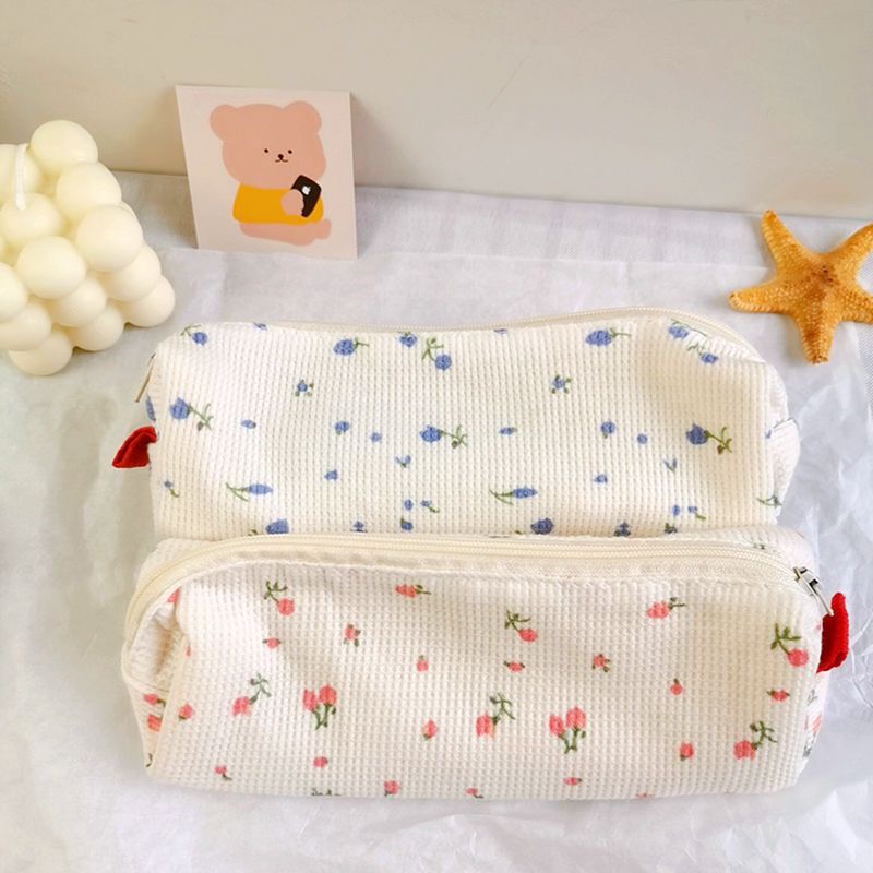 Fresh Style Floral Pencil Bag Pecil Case INS Cute Pen Pouch Storage ...