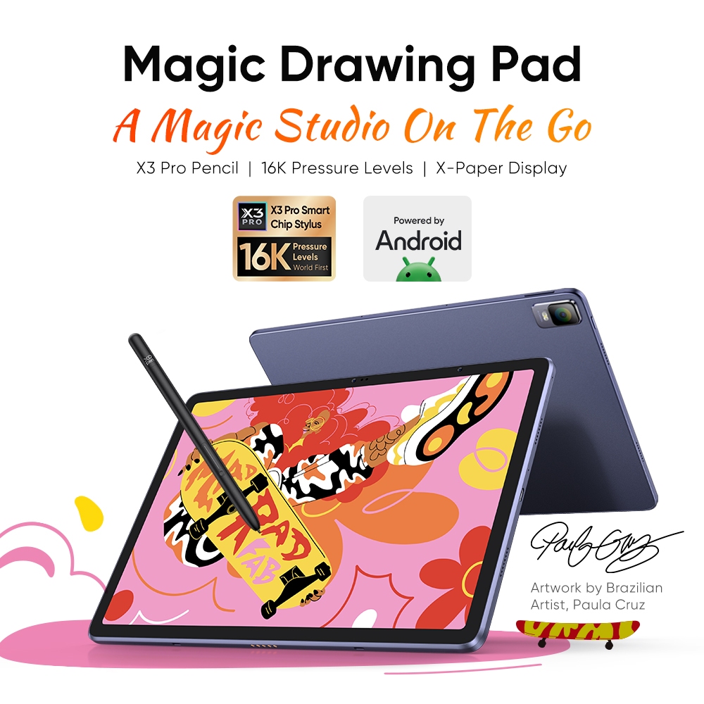 XPPen Magic Drawing Pad With X3 Pro Pencil Support 16K Pressure
