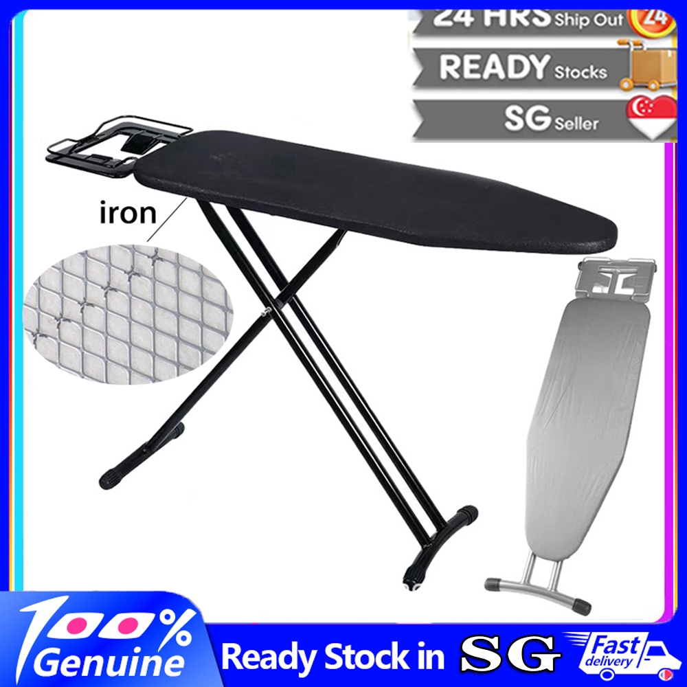 52x14 Foldable Ironing Board With 9 Adjustable Heights & 4-Layer Cover