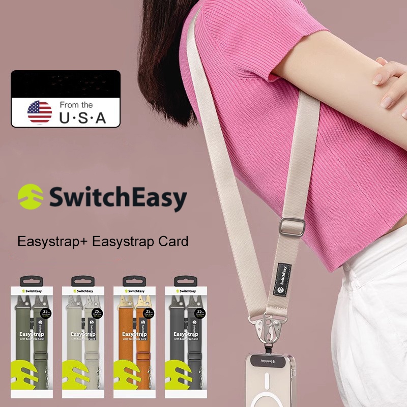 Switcheasy Phone Strap, Easy Strap+Easy Strap Card 25mm, Adjustable ...