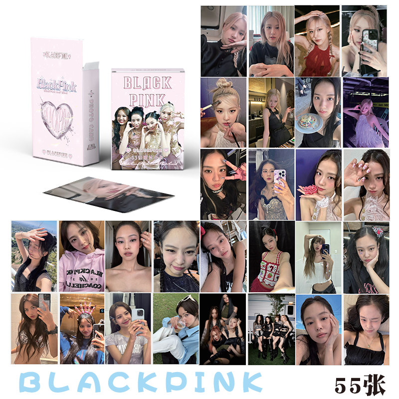 LINXX 55 Pcs BLACKPINK JISOO LISA JENNIE ROSE Holographic