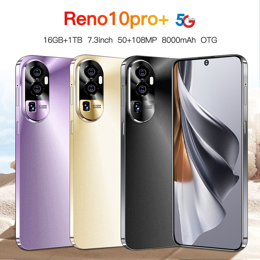 5G Reno10Pro+ Smartphone 7.3inch Full-Screen Phone Memory 16GB +1TB ...