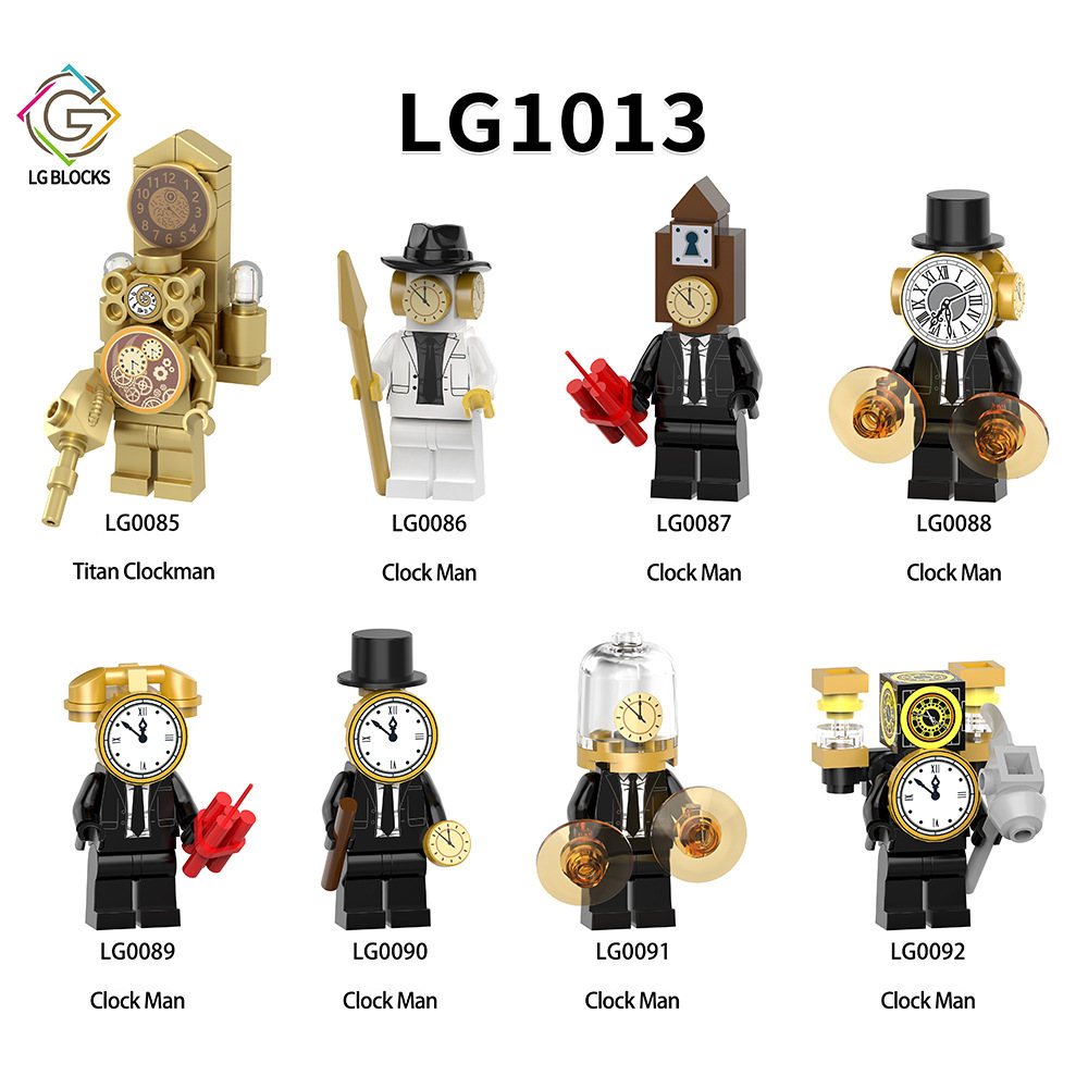 Mini Toys Figures Skibidi Toilet Series Clock Man Titan Clockman Building  Blocks LG1013 | Shopee Singapore