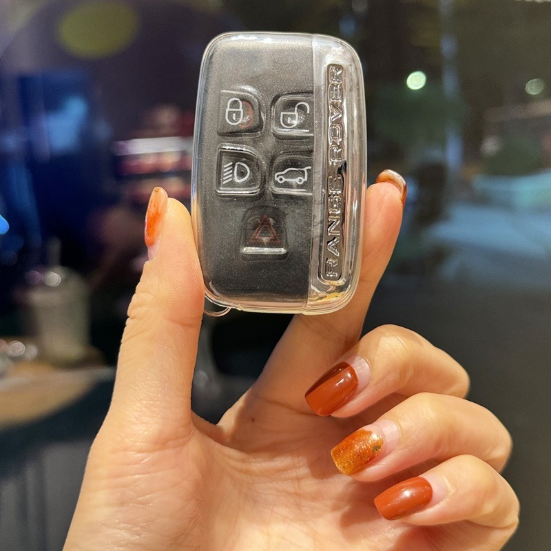 Ontto Custodia Chiave Auto In TPU Per Land Rover E Jaguar, Rossa, Con Portachiavi E Cacciavite, Protezione Anti Graffio