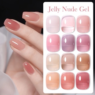 Jell Nail Polish Semi-transparent Nude Color Nails Gel Polish Tearable  Quick Dry 10ml Watercolor Long Lasting Gel For Nail Art - Nail Polish -  AliExpress