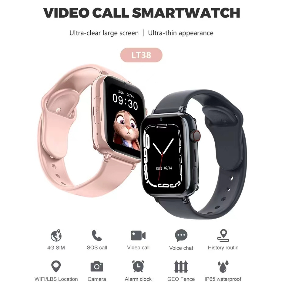 2024 New Kids Smart Watch Phone 4G Whatsapp Video Call GPS Tracker SOS Call Face Recognition