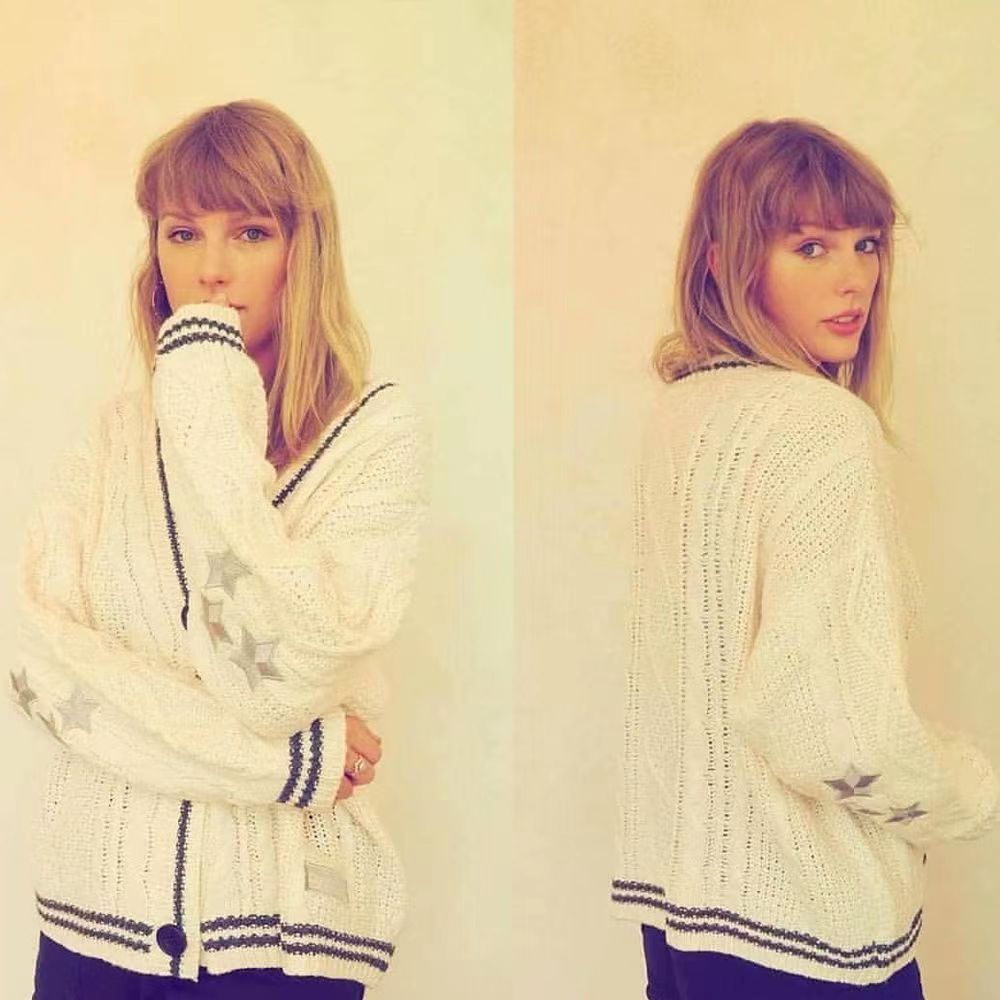 On Hand Taylor Swift Cardigan Purple Pink White 1989 Folklore