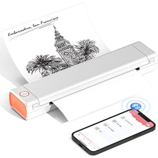 1pc Portable Wireless Mini Printer Print Labels Notes Photos