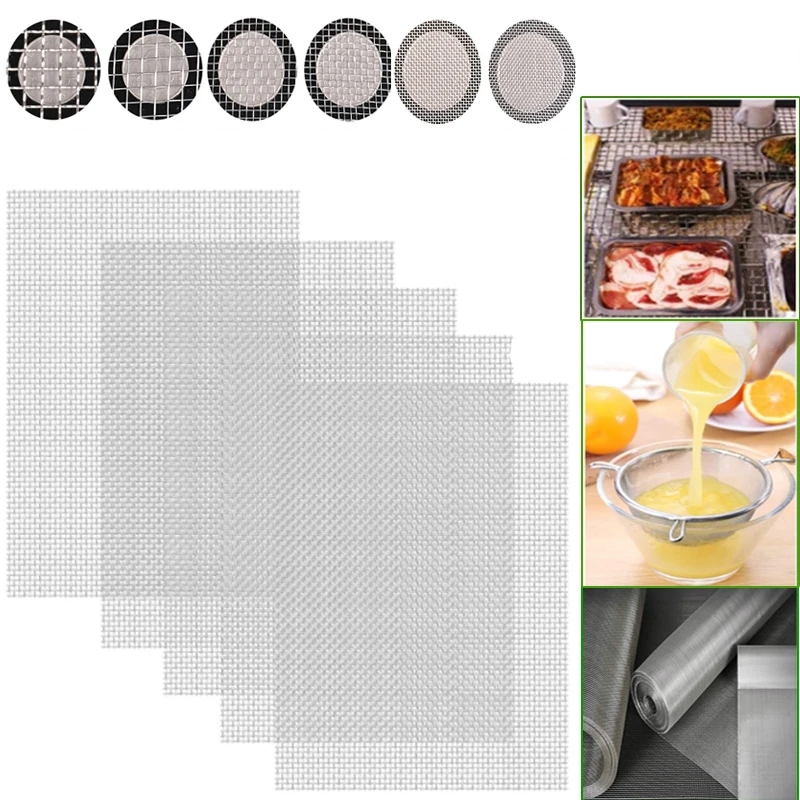 1pcs、2pcs、5pcs 4-500Mesh 304 Stainless Steel Mesh Filter Net Metal ...