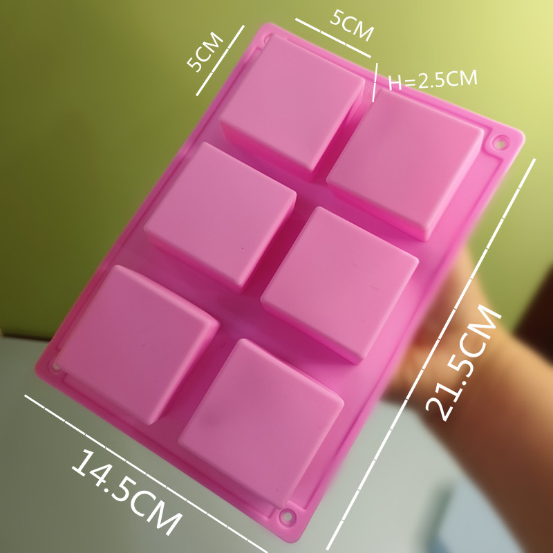 Silicone Square Mold 6 Square Molds Square Silicone Cake Mold diy ...