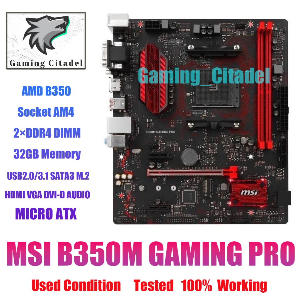 B350m Gaming Pro B350 Amd Am4 B350m Gaming Pro Ryzen 3600 B350m