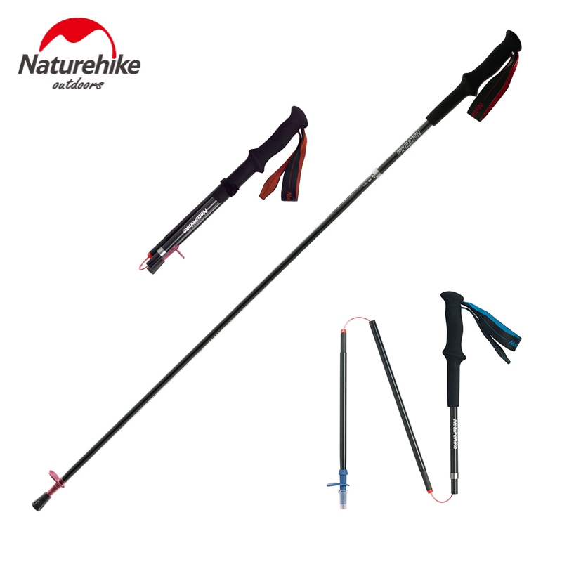 Naturehike ST08 Trekking Poles Ultralight Folding Carbon 4-Node - Main Image