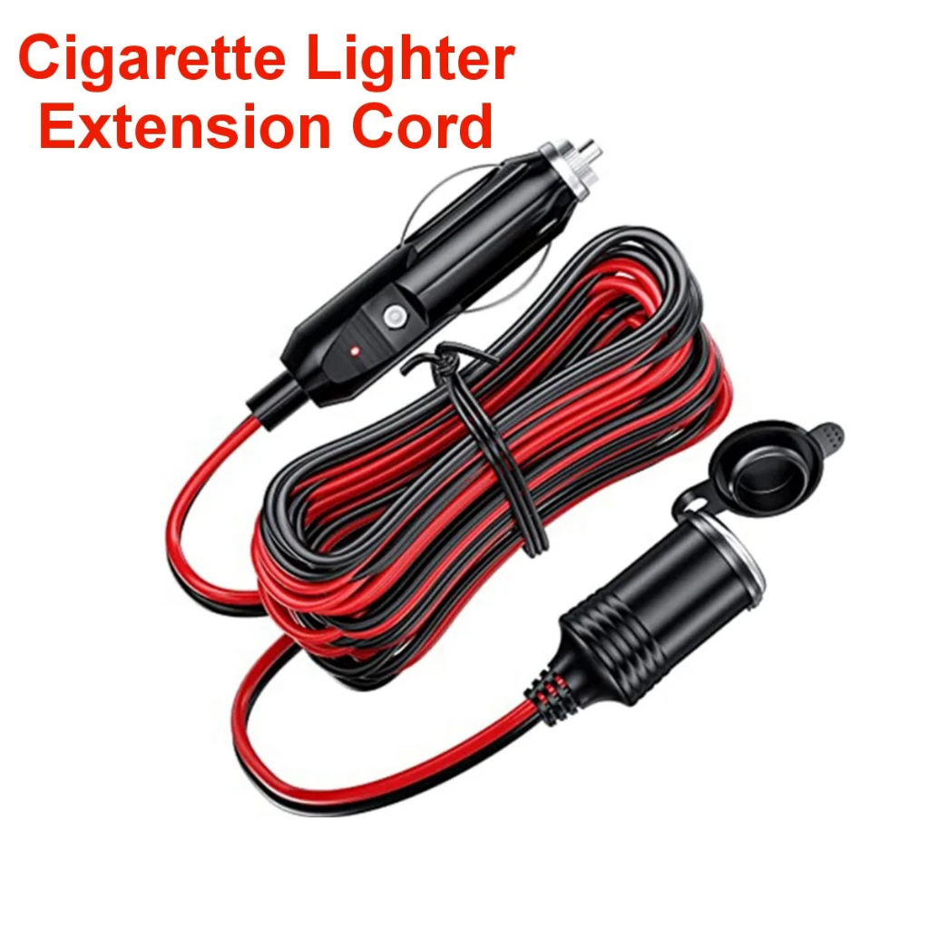 12V 24V 15A Car Cigarette Lighter Extension Cord 1M/2M Car Splitter ...