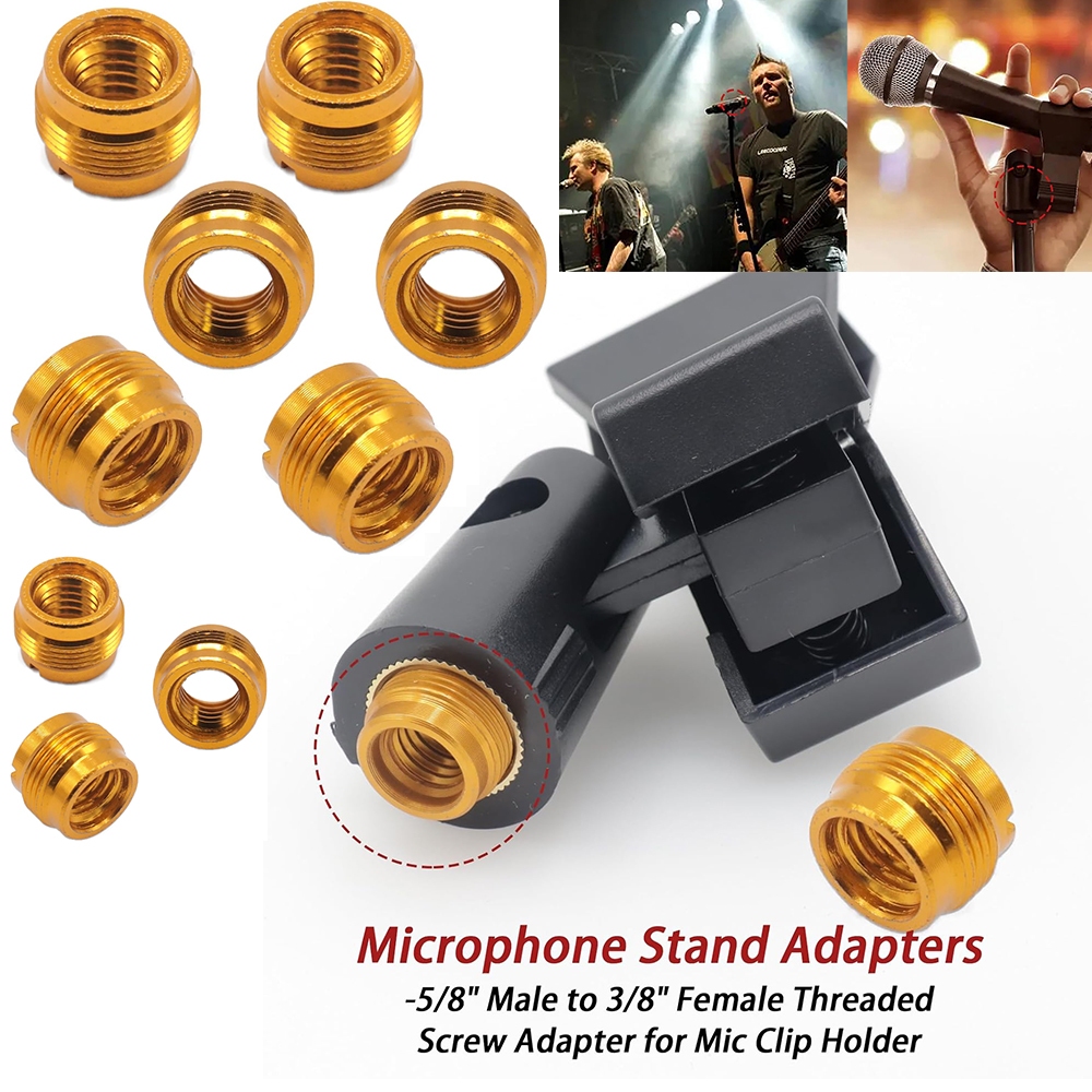 36Pack Microphone Stand Adapters 5/8" Male to 3/8" Female Threaded