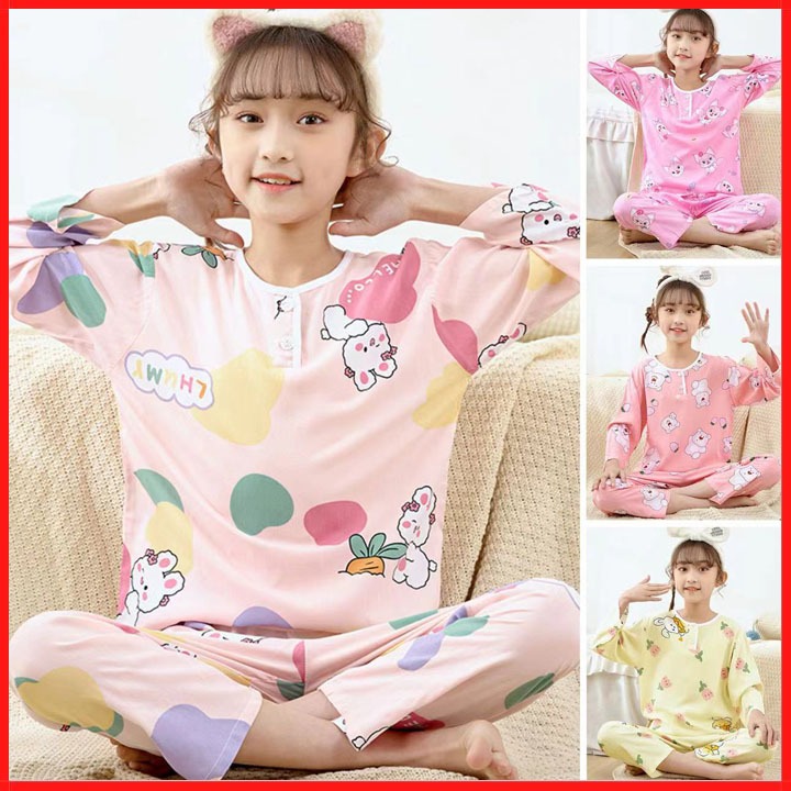 2026 New Girls Pajamas Kids Pyjamas Kids Sleepwear Cotton Toddler ...