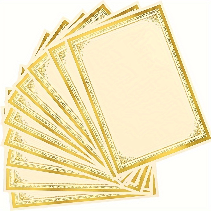 10Sheets Printer Paper Certificate Printing Paper Gift Certificates
