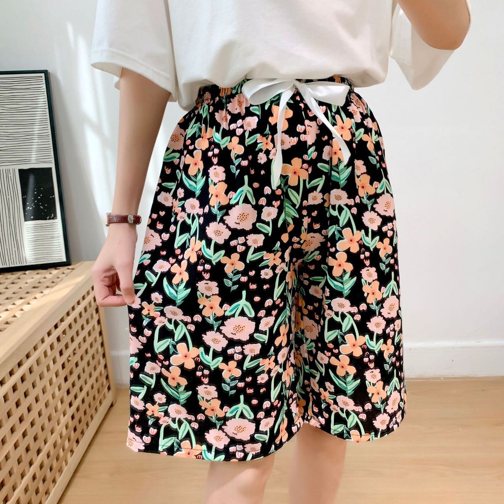Kora Printed Loose Midi Shorts main image 1