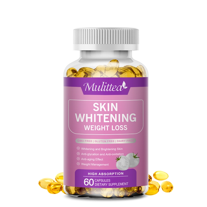 glutathione supplements for fatty liver Mulittea Glutathione skin whitening weight loss Capsules Removing Dark Spot  Fade Acne Marks Strong Antioxidant