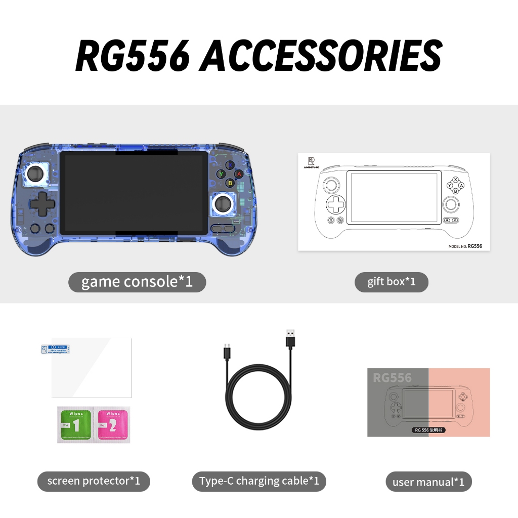 ANBERNIC RG556 Android handheld game console 5.48-inch Android 13
