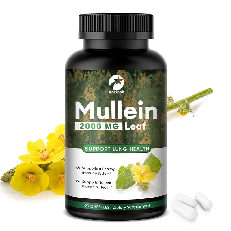 A Swagman's Shop Mullein Leaf Capsules – 290mg, Respiratory Health Support – Food Grade, 90 Capsules
